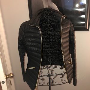 MK Black Puffer Zip Up